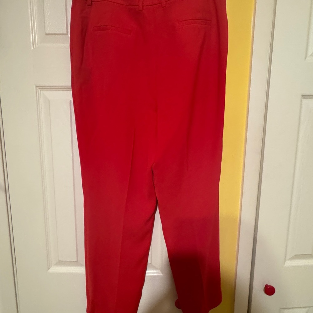 Lafayette 148 Women's Purple Clinton Finesse Crepe Ankle Pants Size 10 - Picture 4 of 8